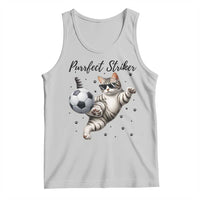 Purrfect Striker Tank Top Funny Cat Soccer Player Gift