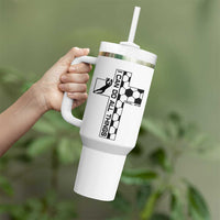 I Can Do All Things Through Soccer Christian Faith Gift Tumbler With Handle