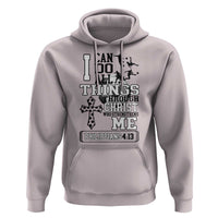 Soccer Christian Gift Hoodie I Can Do All Things Through Christ