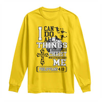 Soccer Christian Gift Long Sleeve Shirt I Can Do All Things Through Christ