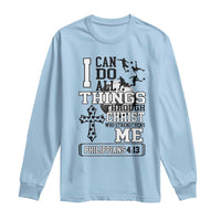 Soccer Christian Gift Long Sleeve Shirt I Can Do All Things Through Christ