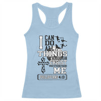 Soccer Christian Gift Racerback Tank Top I Can Do All Things Through Christ