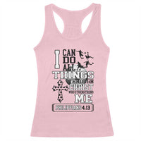 Soccer Christian Gift Racerback Tank Top I Can Do All Things Through Christ