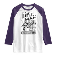 Soccer Christian Gift Raglan Shirt I Can Do All Things Through Christ