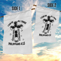 I Can Do All Things Through Christ Garden Flag Christian Soccer Faith