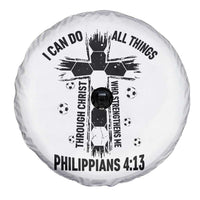 I Can Do All Things Through Christ Spare Tire Cover Christian Soccer Faith