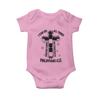 I Can Do All Things Through Christ Baby Onesie Christian Soccer Faith