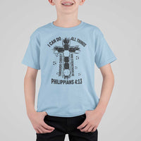 I Can Do All Things Through Christ T Shirt For Kid Christian Soccer Faith