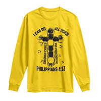 I Can Do All Things Through Christ Long Sleeve Shirt Christian Soccer Faith