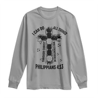 I Can Do All Things Through Christ Long Sleeve Shirt Christian Soccer Faith