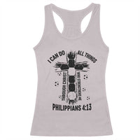 I Can Do All Things Through Christ Racerback Tank Top Christian Soccer Faith