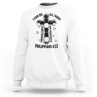 I Can Do All Things Through Christ Sweatshirt Christian Soccer Faith