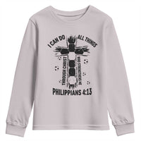 I Can Do All Things Through Christ Youth Sweatshirt Christian Soccer Faith
