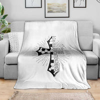 I Can Do All Things Through Christ Throw Blanket Christian Soccer Cross Gift