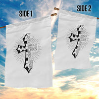 I Can Do All Things Through Christ Garden Flag Christian Soccer Cross Gift