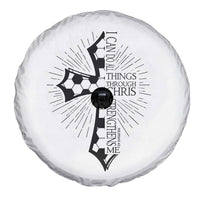 I Can Do All Things Through Christ Spare Tire Cover Christian Soccer Cross Gift
