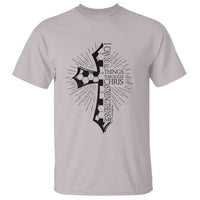 I Can Do All Things Through Christ T Shirt Christian Soccer Cross Gift