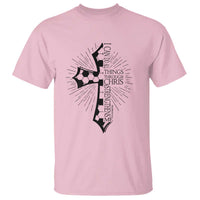I Can Do All Things Through Christ T Shirt Christian Soccer Cross Gift