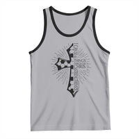 I Can Do All Things Through Christ Tank Top Christian Soccer Cross Gift