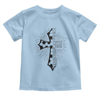 I Can Do All Things Through Christ Toddler T Shirt Christian Soccer Cross Gift