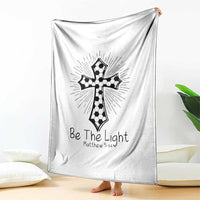 Be The Light Matthew 5 14 Throw Blanket Christian Soccer Faith Gift