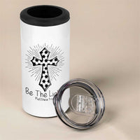Be The Light Matthew 5 14 4 in 1 Can Cooler Tumbler Christian Soccer Faith Gift