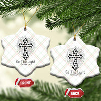 Be The Light Matthew 5 14 Ceramic Ornament Christian Soccer Faith Gift