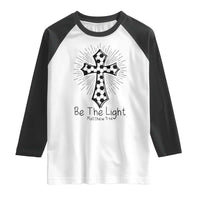 Be The Light Matthew 5 14 Raglan Shirt Christian Soccer Faith Gift