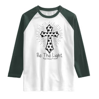 Be The Light Matthew 5 14 Raglan Shirt Christian Soccer Faith Gift