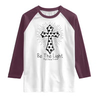 Be The Light Matthew 5 14 Raglan Shirt Christian Soccer Faith Gift