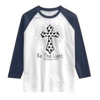 Be The Light Matthew 5 14 Raglan Shirt Christian Soccer Faith Gift