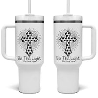 Be The Light Matthew 5 14 Tumbler With Handle Christian Soccer Faith Gift