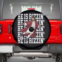He Is Rizzin Spare Tire Cover Funny Christian Soccer Lover Gift