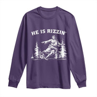 He Is Rizzin Long Sleeve Shirt Christian Soccer Funny Gift For Believers