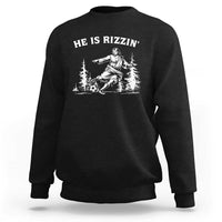 He Is Rizzin Sweatshirt Christian Soccer Funny Gift For Believers