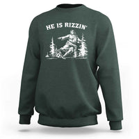 He Is Rizzin Sweatshirt Christian Soccer Funny Gift For Believers