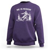 He Is Rizzin Sweatshirt Christian Soccer Funny Gift For Believers