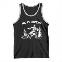 He Is Rizzin Tank Top Christian Soccer Funny Gift For Believers