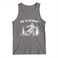 He Is Rizzin Tank Top Christian Soccer Funny Gift For Believers
