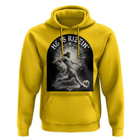 He Is Rizzin Hoodie Funny Christian Faith Soccer Player Gift