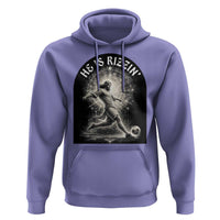 He Is Rizzin Hoodie Funny Christian Faith Soccer Player Gift