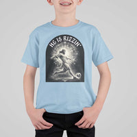 He Is Rizzin T Shirt For Kid Funny Christian Faith Soccer Player Gift