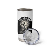 He Is Rizzin Tumbler Cup Funny Christian Faith Soccer Player Gift