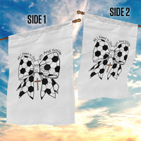 All I Need Is God Faith And Soccer Garden Flag Christian Gift