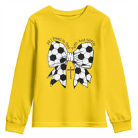 All I Need Is God Faith And Soccer Youth Sweatshirt Christian Gift