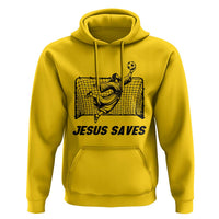 Jesus Saves Hoodie Funny Christian Soccer Goalie