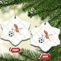 Funny Marcus The Worm Soccer Lover Ceramic Ornament I Do Not Like This Ball