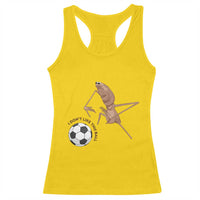 Funny Marcus The Worm Soccer Lover Racerback Tank Top I Do Not Like This Ball