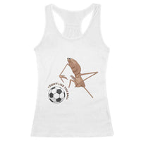 Funny Marcus The Worm Soccer Lover Racerback Tank Top I Do Not Like This Ball
