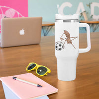 Funny Marcus The Worm Soccer Lover Tumbler With Handle I Do Not Like This Ball